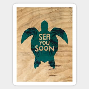 Sea you soon [Positive tropical motivation] Sticker